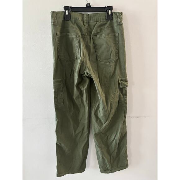 Project Indigo Womens Cargo Pants Size 9 Green Utility Streetwear Denim - Picture 6 of 6